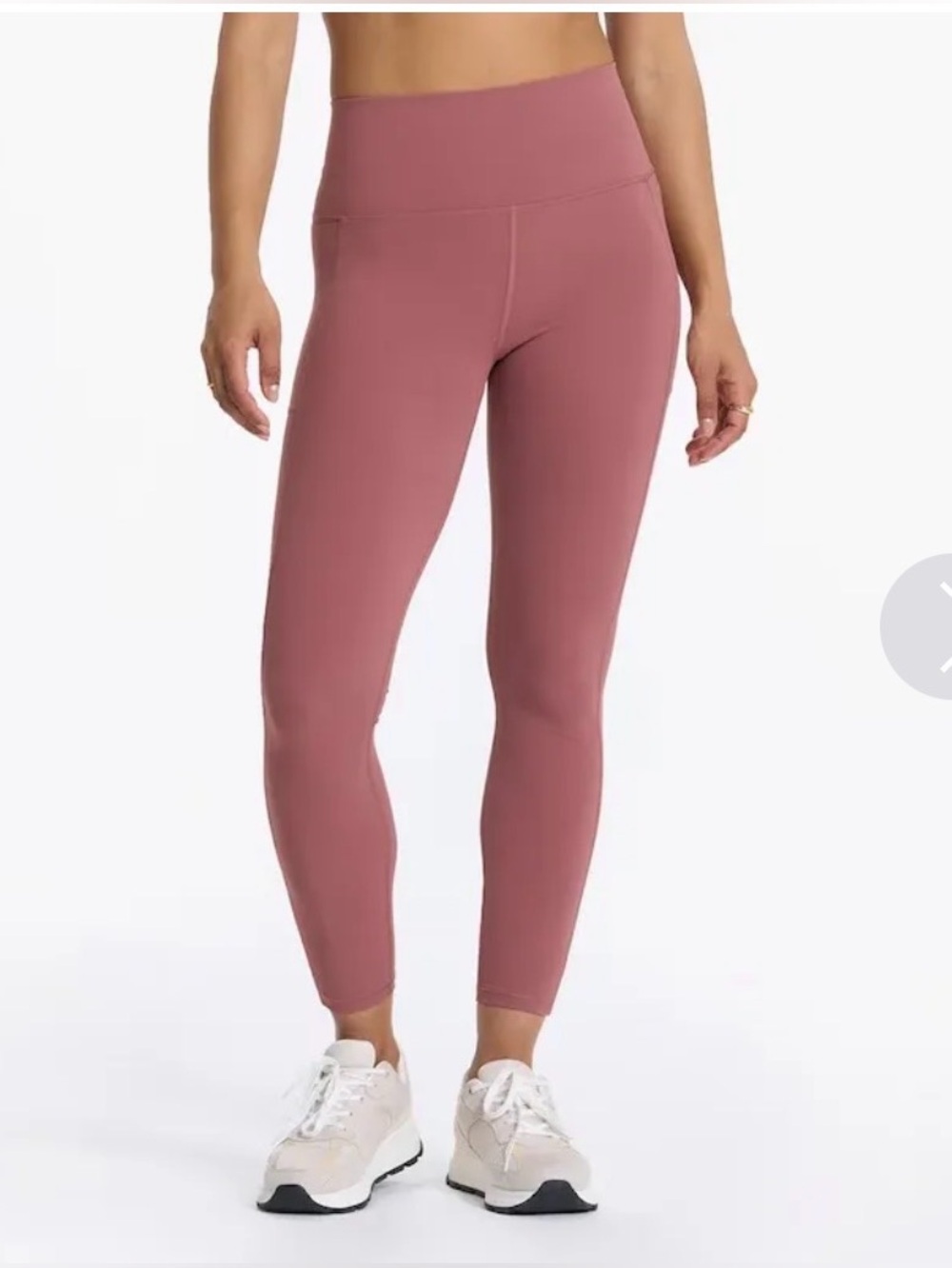 NWT Vuori Studio Pocket Leggings in Rosewood Pink Medium NEW